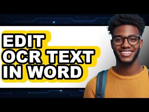 How to Edit Ocr Text in Word (updated)