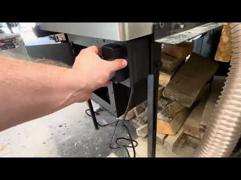 SawStop Router Table with Router and Dust Box Installed.