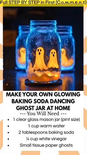 Make Your Own Glowing Baking Soda Dancing Ghost Jar at Home Looking for a spooky science experiment that glows, bubbles, and brings your Halloween to life? This DIY Glowing Baking Soda Dancing Ghost Jar is the perfect mix of fun and fright! With glowing ghosts and fizzy bubbles, it’s a magical hands-on project kids will love to watch come alive. | Natalie Recipes