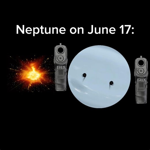 Neptune attacks the earth #planetballs #space #3dplanet #planet
