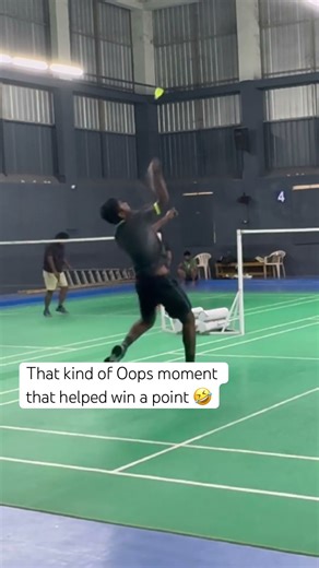 That kind Oops moment, that helped to “WIN” a point 🤣 #flyingfast