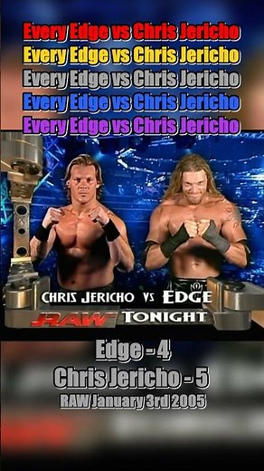 Every Edge vs Chris Jericho Match #Edge #ChrisJericho #WWE