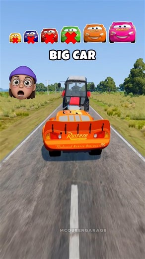 Big and Small Cars​Crushing Mining Truck​Giant Mining Truck vs Cars​Car vs Mining Truck #cartoon