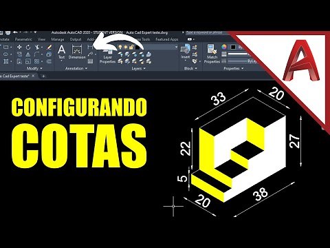 Como criar e configurar COTAS no AutoCAD!