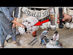 How to remove broken stud bolt ✦ The easiest trick to remove bolt of truck wheel hub & install new