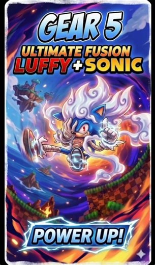 #how to draw Luffy+Sonic#art #infinity drawing