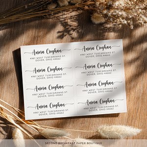 Return Address Label Template • Editable in Templett • Avery 5160 • 1×2.625" Printable | Aurora - Etsy
