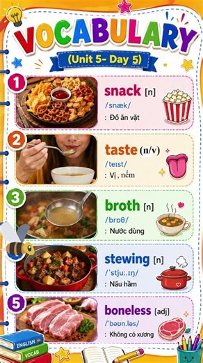 Tiếng Anh 7 | Unit 5 - Day 5 | Vocabulary | Global Success