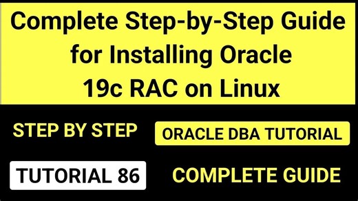 【中英字幕】Linux 环境 Oracle 19c RAC 完整安装分步指南