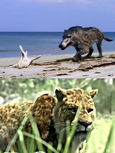 Smilodon vs Andrewsarchus Debate: Prehistoric Carnivores Clash in 1v1 Battle