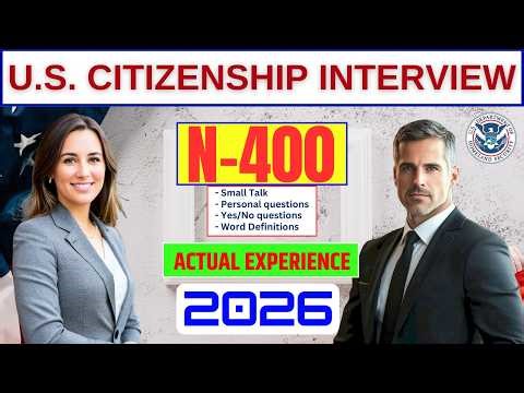 2026, Actual Interview of U.S. citizenship, N-400 Naturalization Interview, Small talk #n400 #uscis
