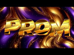 Elegant Prom Background | 4 Hours | Gold, Purple & Black | Animated Screensaver