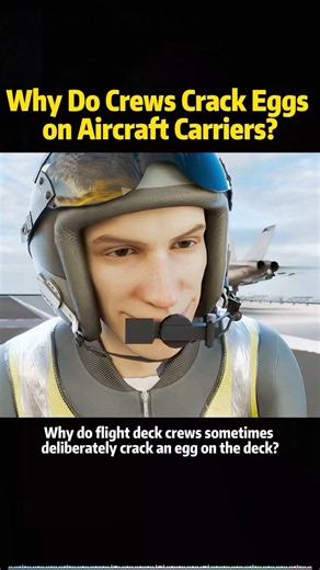Why do crack eggs on aircraft carriers #knowledge #science