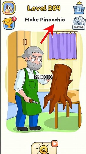 Help the Punk Grandpa Create Pinocchio Doll