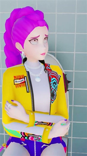 Bathroom Vine 💩 Kpop Demon Hunter X Poppy Playtime: Chapter 5 Lily Love Braids