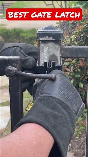 best wrought iron gate latch #diy #shorts #brokengatelatch #irongate #ironfence #repair