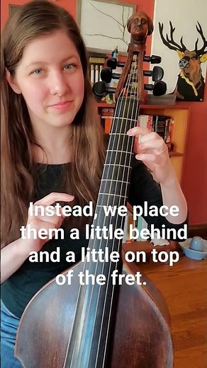 Quick Tip: How to use the frets on a viola da gamba.