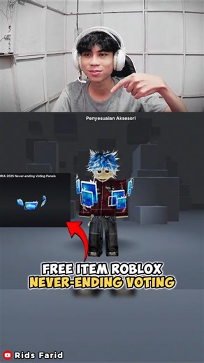 Cara Dapat Free Item Never Ending Voting Di Roblox #roblox #shorts #freeitems