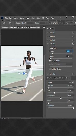 Photoshop lo Path Blur Motion Effect 🔥 | Running Motion Effect #photoshop