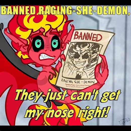 Banned raging-she-demon, They just can't get my nose right! -Sunset Shimmer Demon