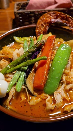[Too much meat] This pork shabu soup curry was insane🔥