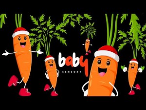 Carrot Groove Baby Sensory Party 🥕🎉 High Contrast Animation for Little Learners! Visual Stimulation