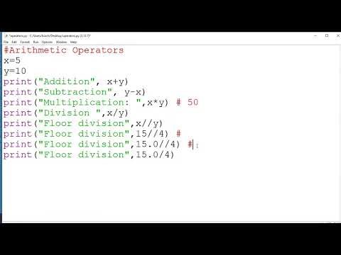 Learn Arithmetic Operators in Python with Examples Lec # 4