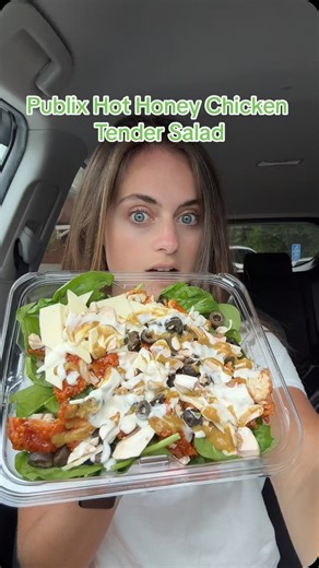 Publix Hot Honey Chicken Tender Salad 🔥🍯🍗🥗 @publix #publix #publixsub #publixsalad #hothoney #foodreview #viralfood #publixfood #salad | Sarah Margaret Eats