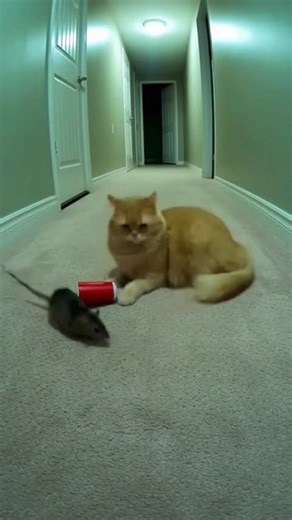 This Cat Got the Ultimate Surprise from a Mouse! #sora #funny #soralife #funnyanimal #ai #shorts