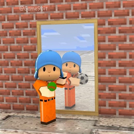 The Strange Mirror | Pocoyo vs Angry Pocoyo!