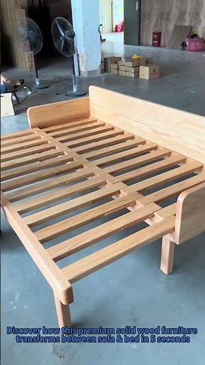 Space-Saving Wood Sofa Bed | Smart Living Ideas