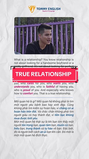 The Message Today - True Relationship #chualanh #healing #motivation #tommyenglish #english #hoctienganh #fyp #viral
