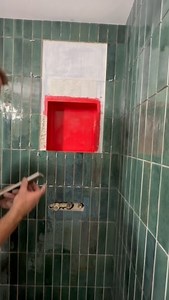 1.2M views · 26 reactions | Tiling around a niche with mitred tiles...
