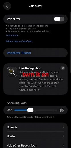 How to use VoiceOver on iPhone 👇🔥Quick tutorial for beginners! #shorts #iphone