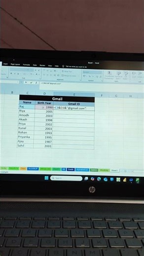 Excel me Gmail Banaye