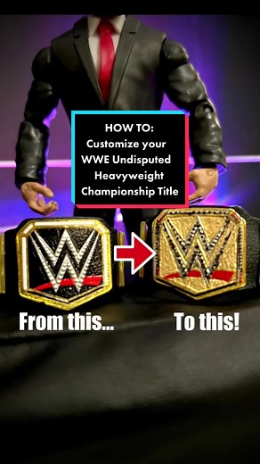 We customize our Elite WWE Championship belt to the NEW Undisputed WWE Universal Championship! Easy to do! #wwetoys #wwefigs #wwetoys #wweelitefigures #wweelitecollection #wwecustomfigures #wwecustomuniverse #customtoys #customwwefigures #wwetoysfyp #playrobottv