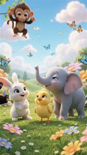 Hop little Bunny Hop Hop Hop 🐇 😅 #nurseryrhymes #kidsvideos #babyshorts