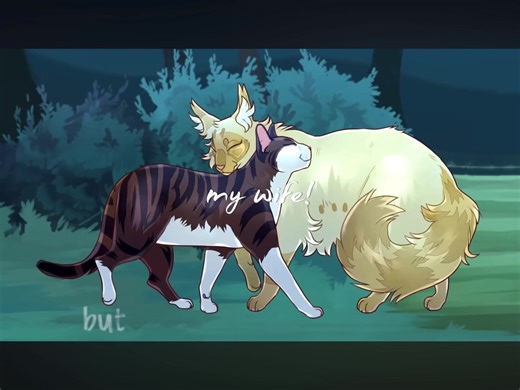 [Just watch their going to be wifes] Art Credits: Mudshadow #warriorcats #animation #mothwing #leafpool #leafpool×mothwing