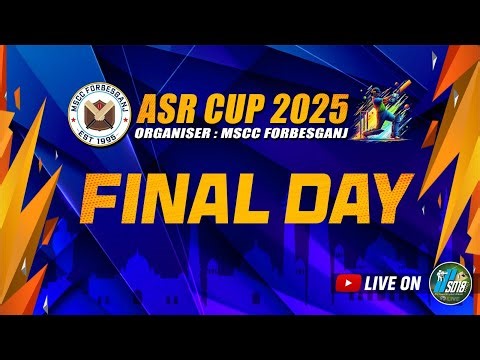 ASR CUP 2025 | FINAL DAY | SEASON - 6 