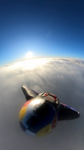 Can you spot the cloud vortex? Marco Fürst 👐 #givesyouwings | Red Bull Skydive Team