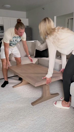 A coffee table refresh with @safavieh.official — loving the darker wood tones in our space😍 linking this affordable coffee table on my Amazon storefront and LTK! #safaviehhome #amazonhome #amazoncoffeetable #amazonfurniture #amazonhomefinds