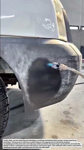Restoring a Damaged Plastic Bumper with Heat | Smart Repair Technique.