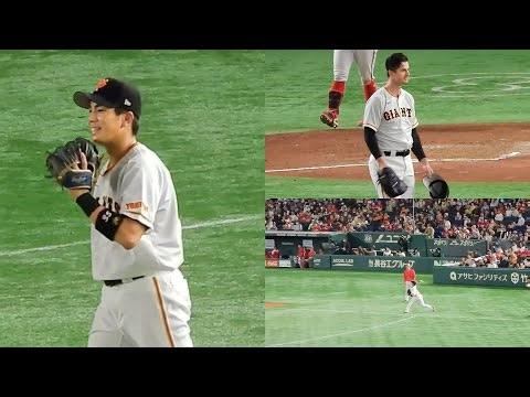 【門脇たまらんすぎ】門脇誠、三塁線の痛烈な打球をダイビングキャッチ！矢のような送球で一塁アウトにする超ファインプレー！グリフィンは帽子を取って感謝【巨人】2023.5.13 広島戦
