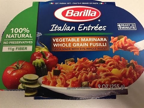 Barilla: Vegetable Marinara Whole Grain Fusilli Food Review