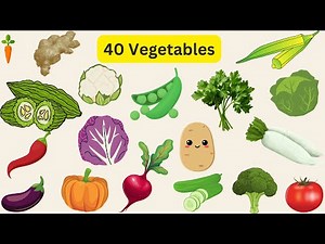 40 Vegetable Names with Pictures for Toddlers | Learn Vegetables | Joy Kids