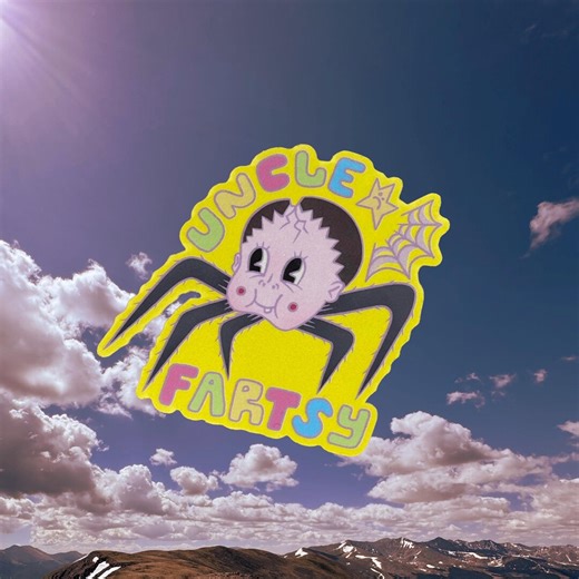 Uncle Fartsy Baby Spider Sticker - Etsy