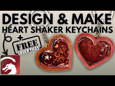How to Make Laser Cut Heart Shaker Keychains (Free Files)