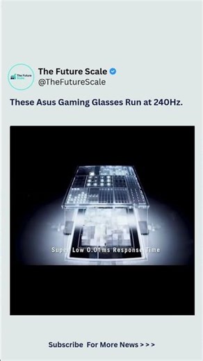 Asus Turned Glasses Into a Gaming Monitor #GamingTech #FutureDisplays #WearableTech #asus