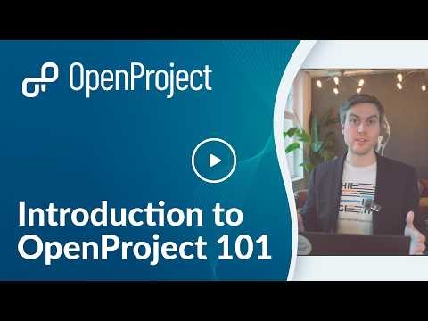 Introduction to OpenProject 101