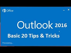 Outlook 2016 Top 20 Tips and Tricks | Outlook 2016 Tutorial for Beginners General Tips and Tricks
